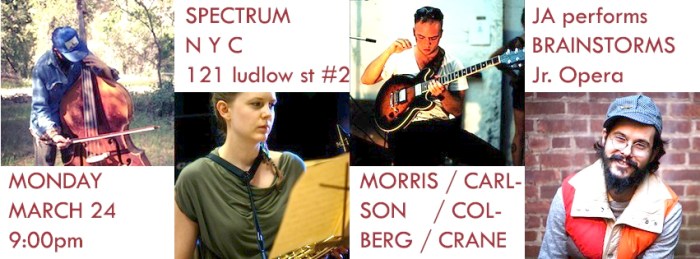 Tonight @ Spectrum in the LES - a very fun show !
